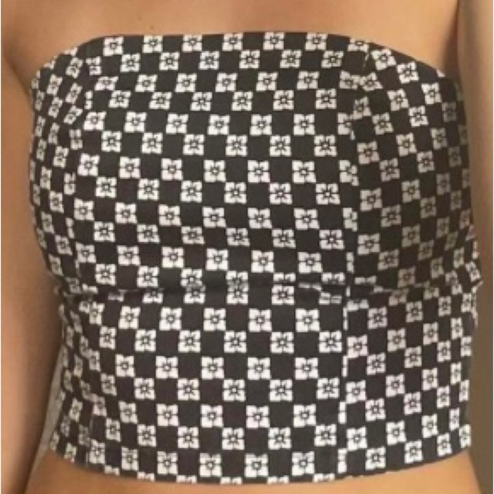 RCVA Camille Rowe Tube top | Women’s XL | Black & white | NWOT